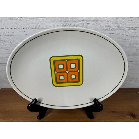 Vintage 60's "Grenada" Ridgway Ironstone Platter - Serving Platter - Geometric - Picture 1 of 5
